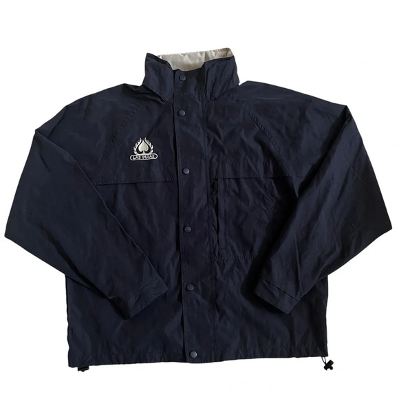 VTG Ultra Club Las Vegas Navy Blue Windbreaker - Picture 2 of 9